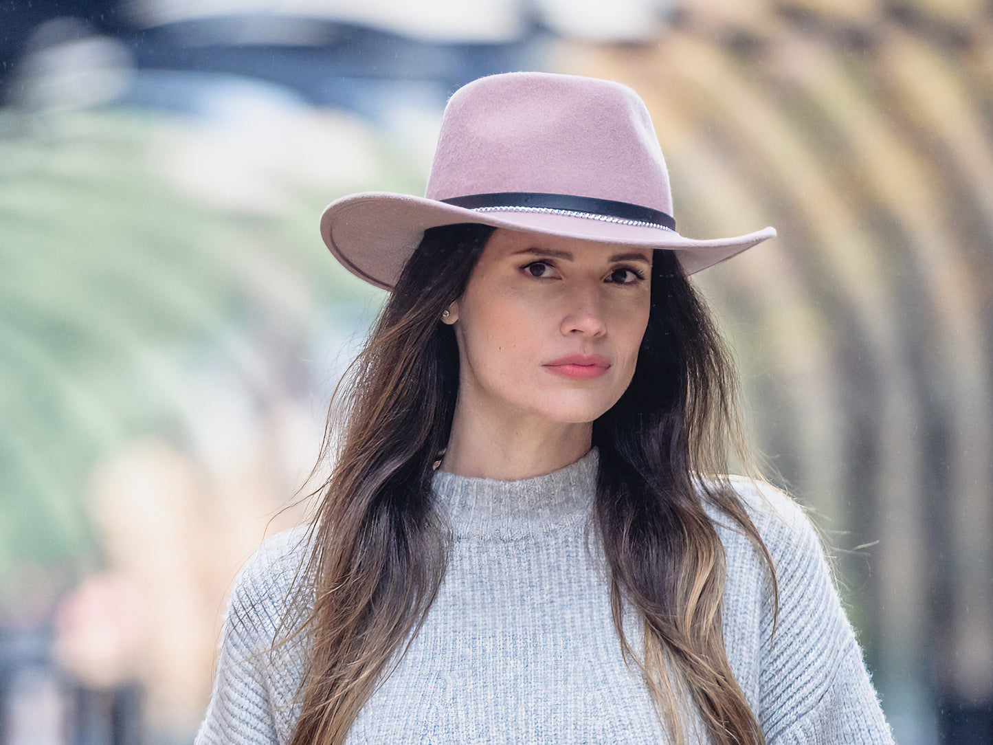 Outdoor Merino Wool Felt Hat for Women Cattle Queen UV protection
