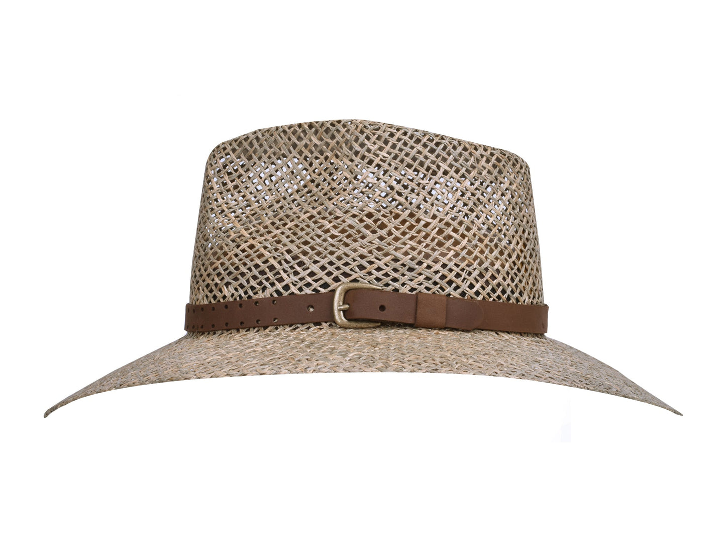 Seagrass Hat Melbourne Bigalli top view woven pattern detail