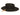 Bolero women's wool felt hat in black, front view