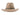 Coltrane wool felt fedora in khaki, back view