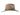Coltrane wool felt fedora in khaki, wide brim and recycled leather band detail
