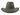 Coltrane wool felt fedora in moss, back view