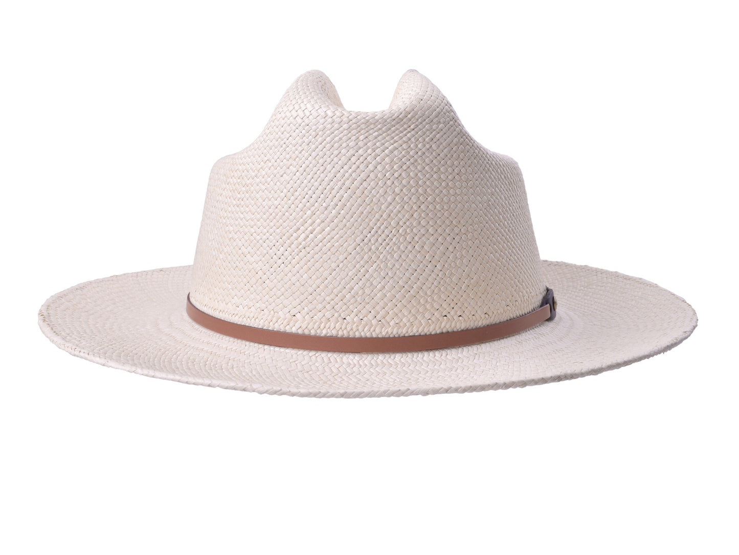 Panama Hat Countryside Bigalli macro shot of weave and crown detail