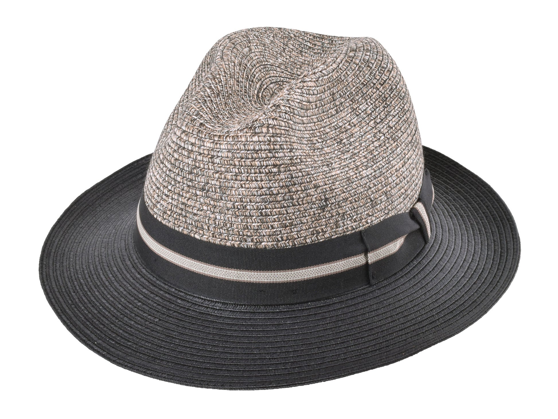 Dapper Braid Hat Bigalli modern two-tone design