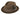 Diamond Stingy men's wool felt fedora in chocolate, front view