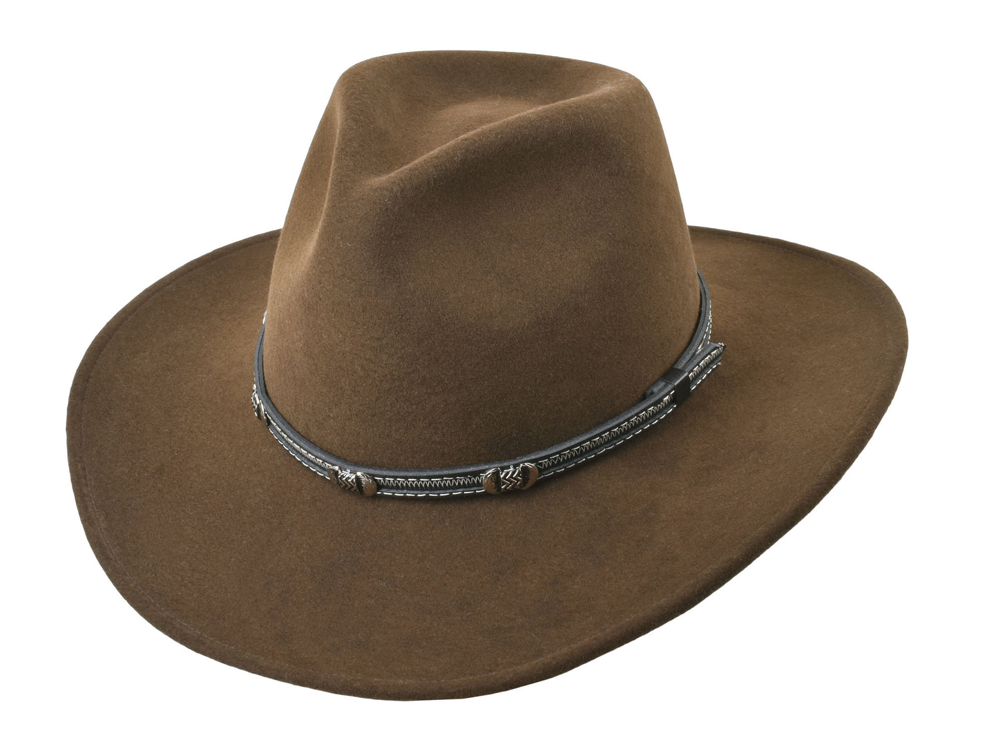 Outdoor Hat Merino Wool Felt Western Style UV protection