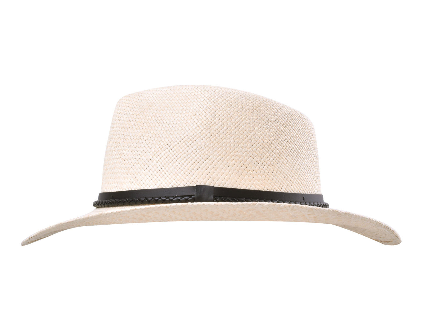 Elegant Shade Panama Hat Bigalli side profile toquilla straw texture