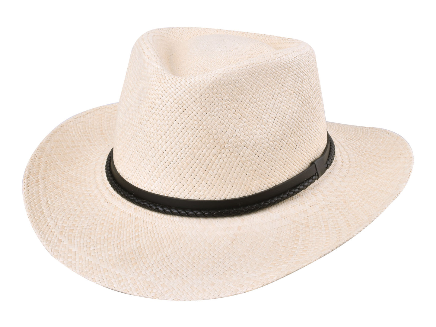 Elegant Shade Panama Hat Bigalli front view wide brim design