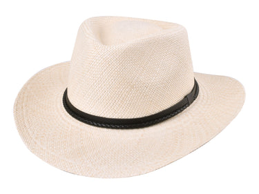 Elegant Shade Panama Hat Bigalli front view wide brim design