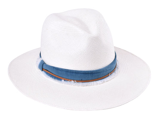 Indigo Panama Hat handwoven toquilla Bigalli