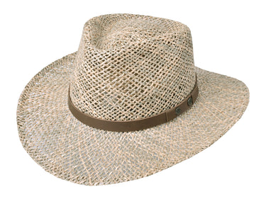 Seagrass Hat Melbourne Bigalli side profile natural texture