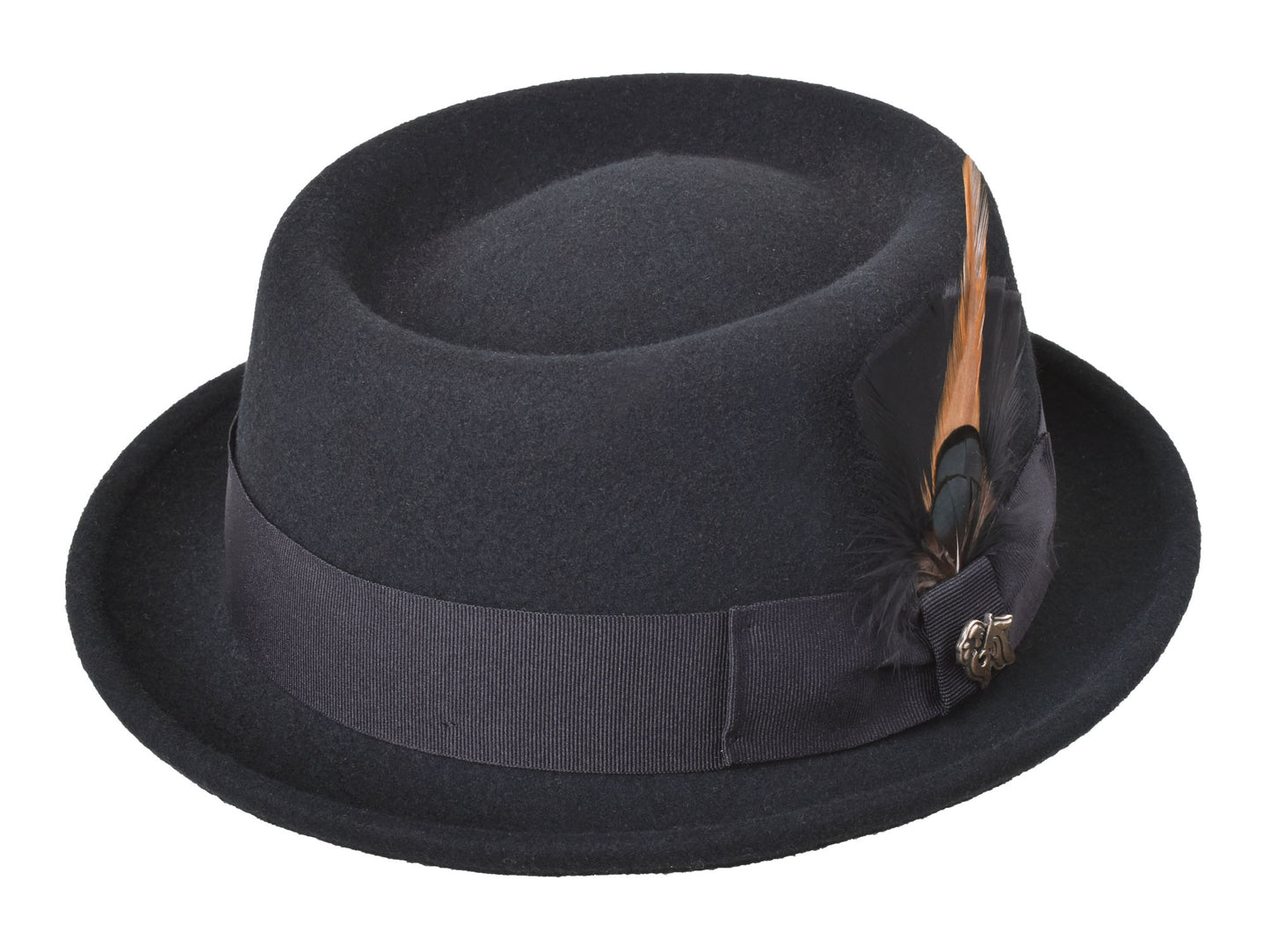 Wool Felt Classic Hat Pork Pie Stingy men’s fedora