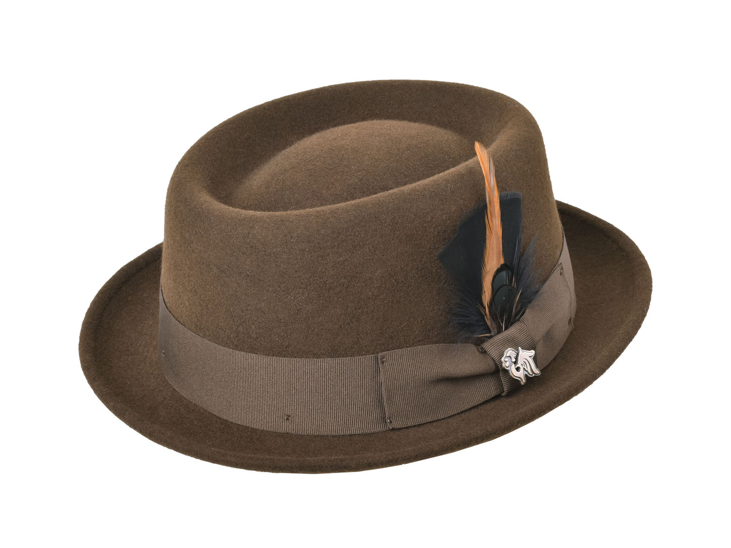 Wool Felt Classic Hat Pork Pie Stingy vintage men’s hat