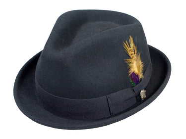 Wool Felt Fedora Hat Classic Roma Stingy elegant men’s fedora
