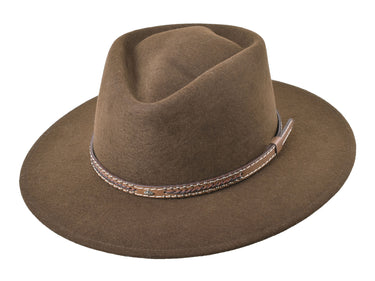 Outdoor wool felt hat Rider Chocolate