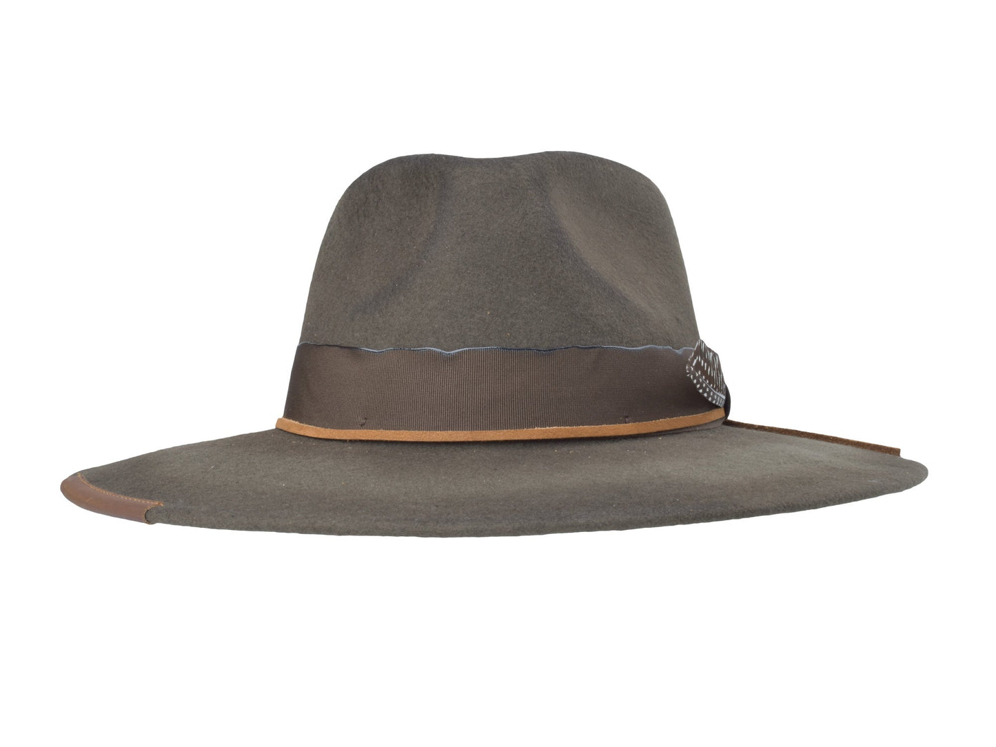 Hat Outdoor merino wool felt Saggy