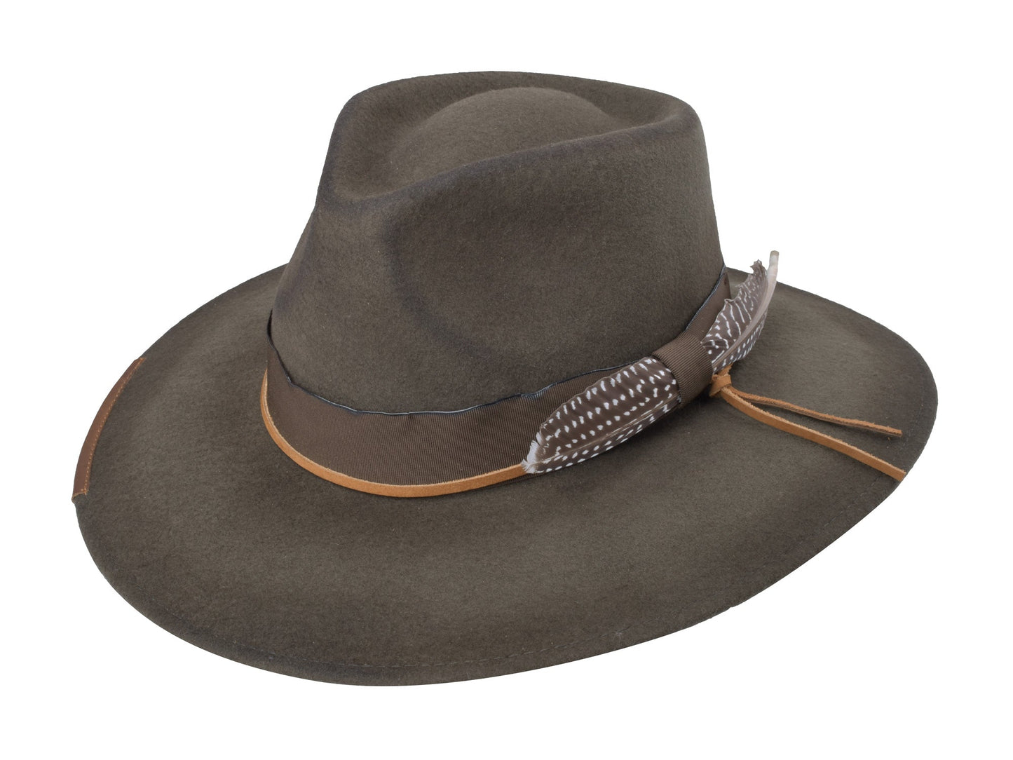 Hat Outdoor merino wool felt Saggy