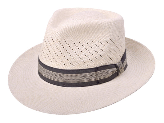 Panama Hat Salvatore Bigalli front view formal elegant design
