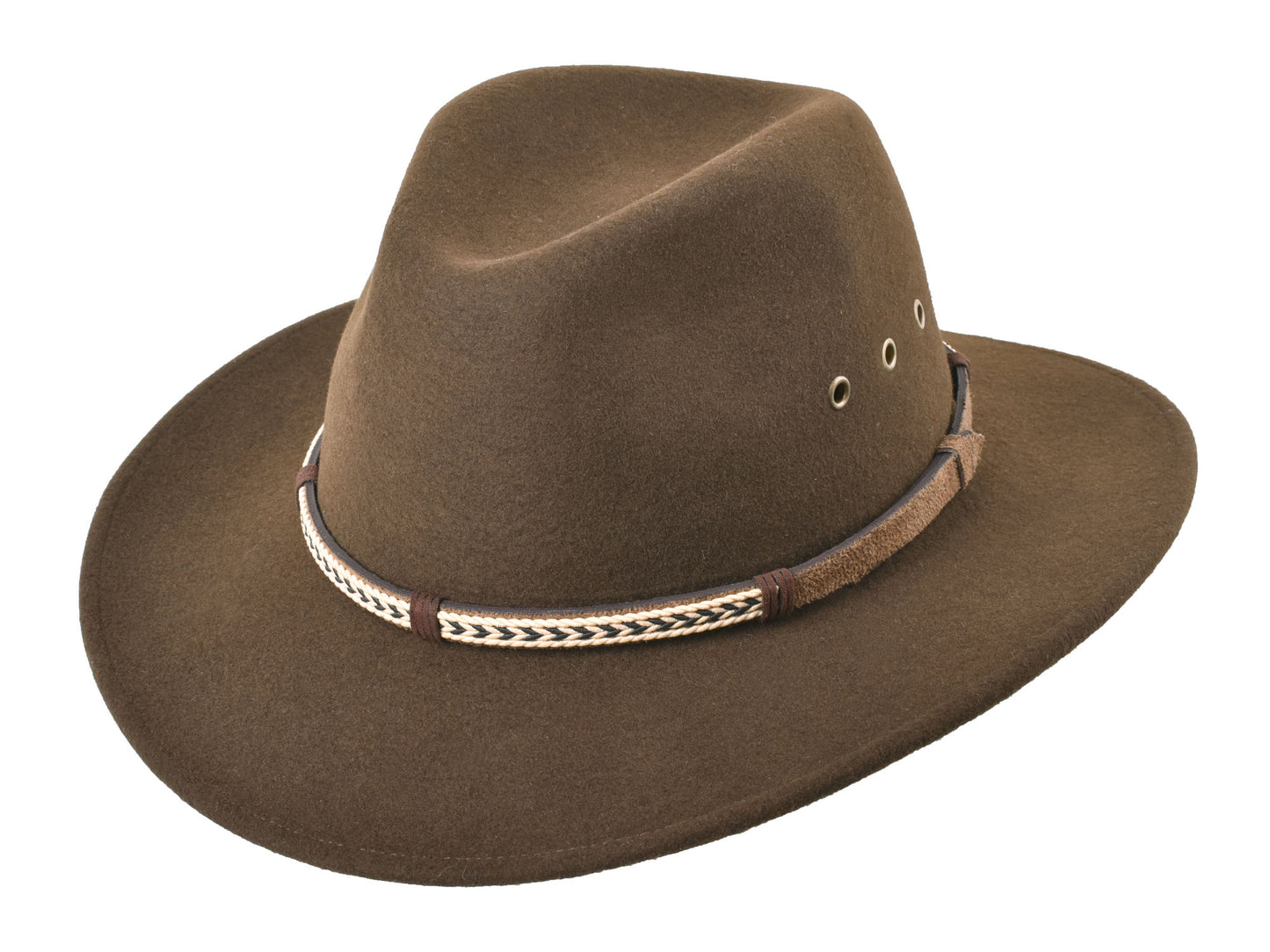 Outdoor Merino Wool felt hat Scout Chocolate