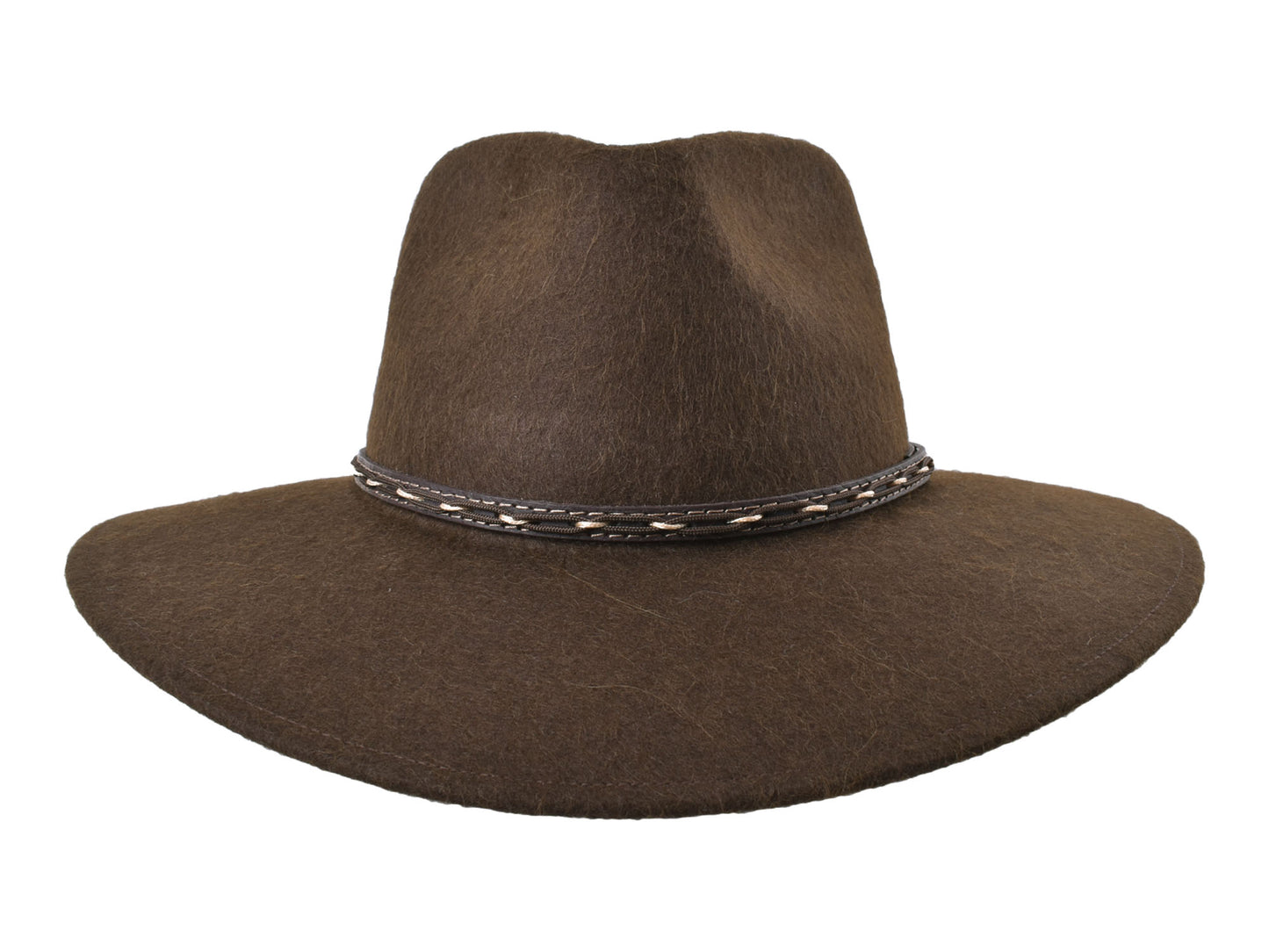 Outdoor Alpaca & Wool felt blend Hat chocolate
