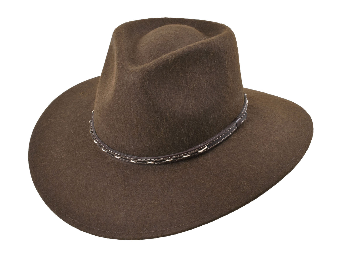 Outdoor Alpaca & Wool felt blend Hat chocolate