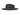 Finley men's wool felt fedora in black, side view