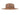 Lake wool felt fedora in khaki, side view