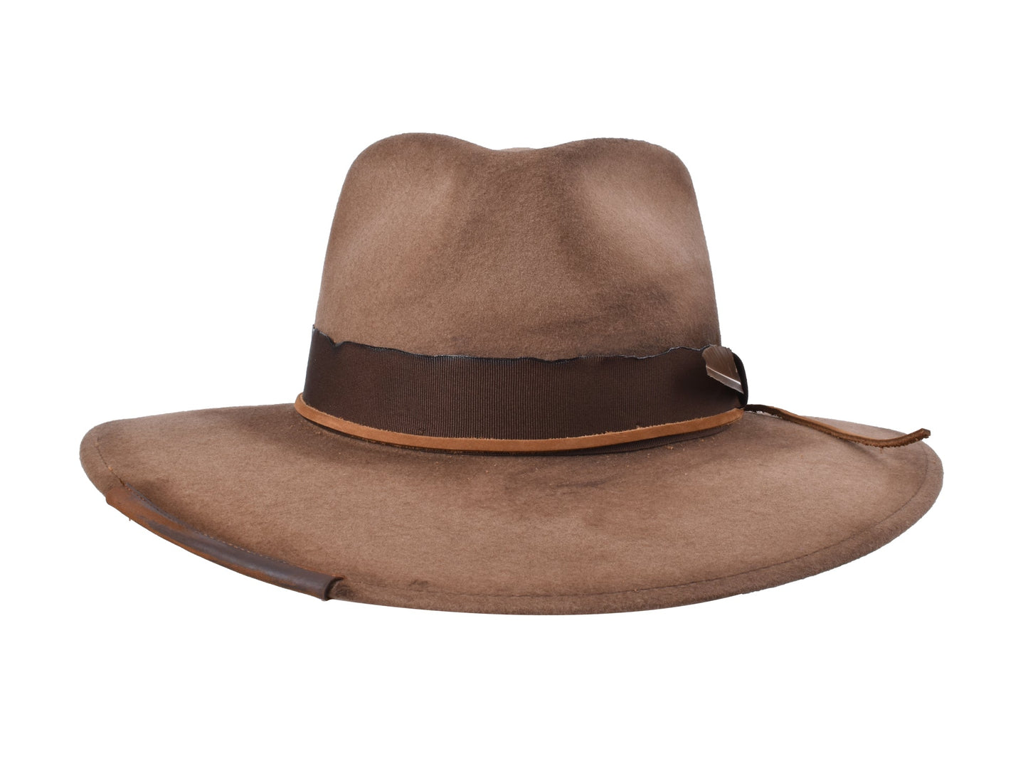 Hat Outdoor merino wool felt Saggy