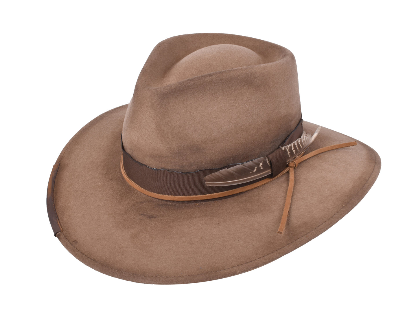 Hat Outdoor merino wool felt Saggy