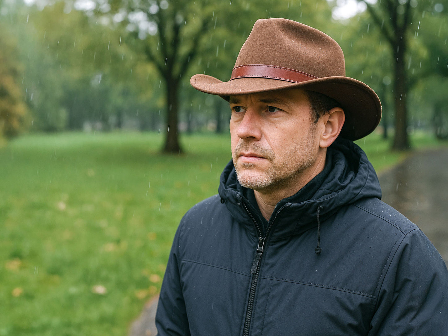 Outdoor Wool Felt Hat Outback