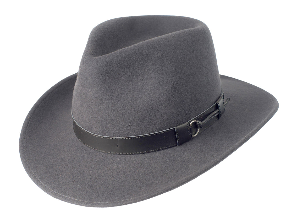 Wool Felt Outdoor Hat Merino Outback crushable UV protection
