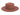 Aspen women's wool felt hat in brick, front view