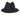Bianca women's wool felt fedora in black, back view