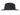 Bianca women's wool felt fedora in black, brim and crown detail
