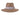 City Jungle women's wool felt wide-brim hat in tobacco, animal-print band detail
