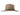 Coltrane wool felt fedora in khaki, side view