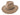 Coltrane wool felt fedora in khaki, front view