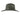 Coltrane wool felt fedora in moss, wide brim and recycled leather band detail