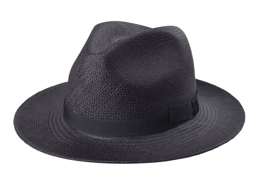 Dante Panama Hat Bigalli close up of hat band finishing