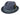Diamond Stingy men's wool felt fedora in dark grey, front view