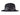Grace women's wool felt hat in black, side view