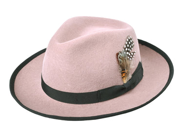 Classic Wool Felt Fedora Hat for Men Heritage elegant men’s style