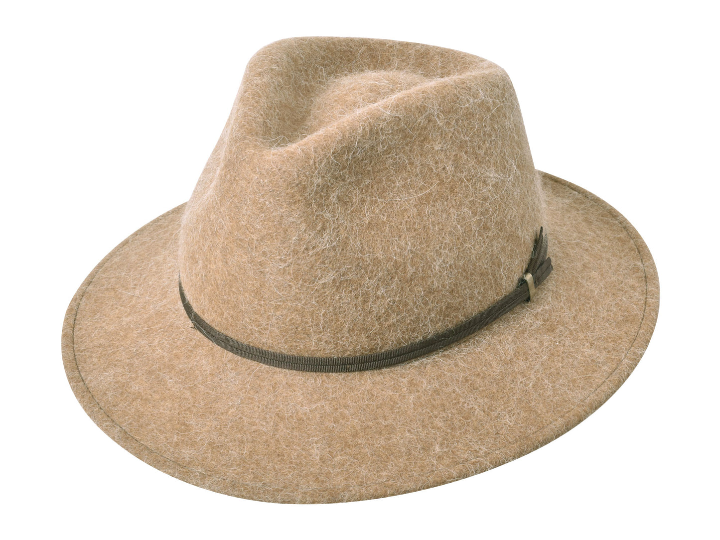 Alpaca & Wool Felt Blend Hat High Lands Khaki