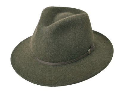Alpaca & Wool Felt Blend Hat High Lands Moss