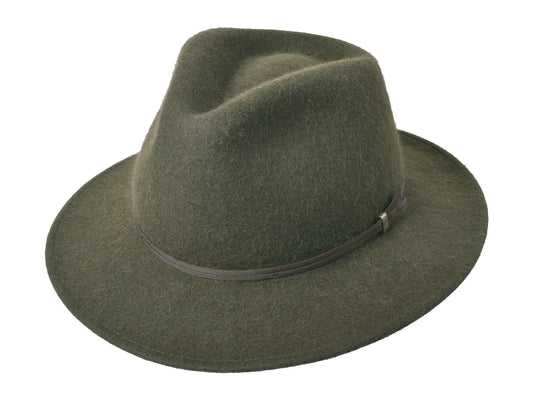 Alpaca & Wool Felt Blend Hat High Lands Moss