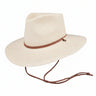Wide Brim Outdoor Hat Bigalli close up of chin strap stitching