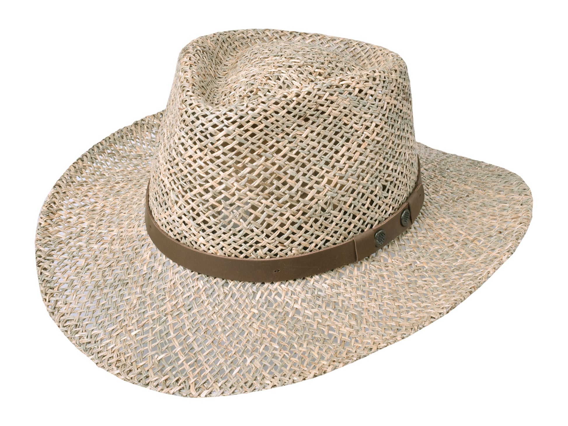 Seagrass Hat Melbourne Bigalli side profile natural texture