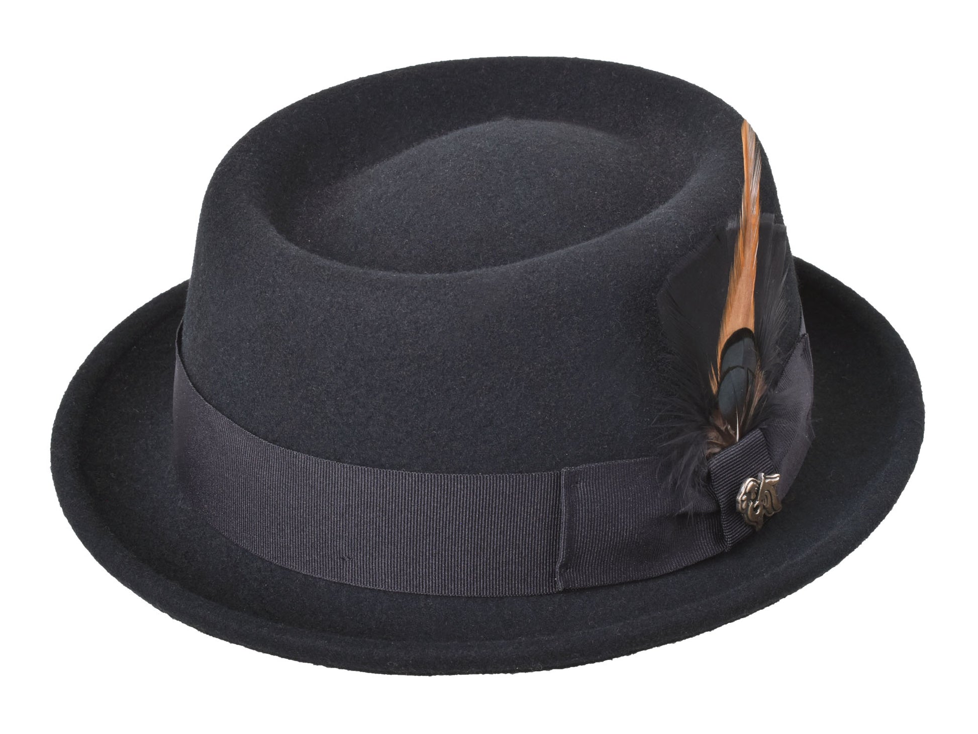 Wool Felt Classic Hat Pork Pie Stingy men’s fedora
