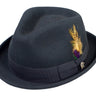 Wool Felt Fedora Hat Classic Roma Stingy elegant men’s fedora