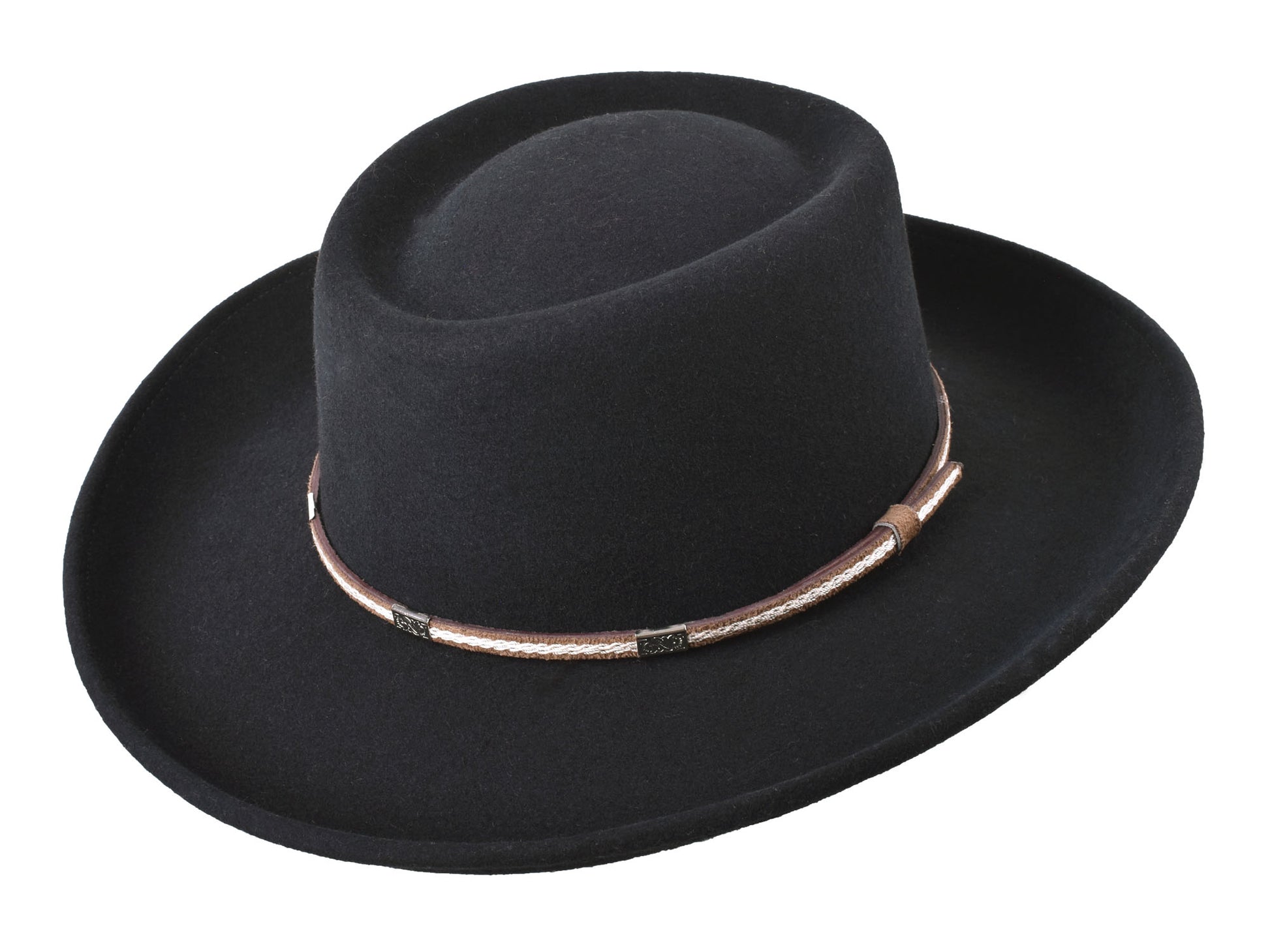 Outdoor Merino Wool Felt Hat Rust Black
